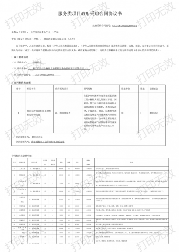 服務(wù)類項(xiàng)目政府采購合同協(xié)議書（2022）